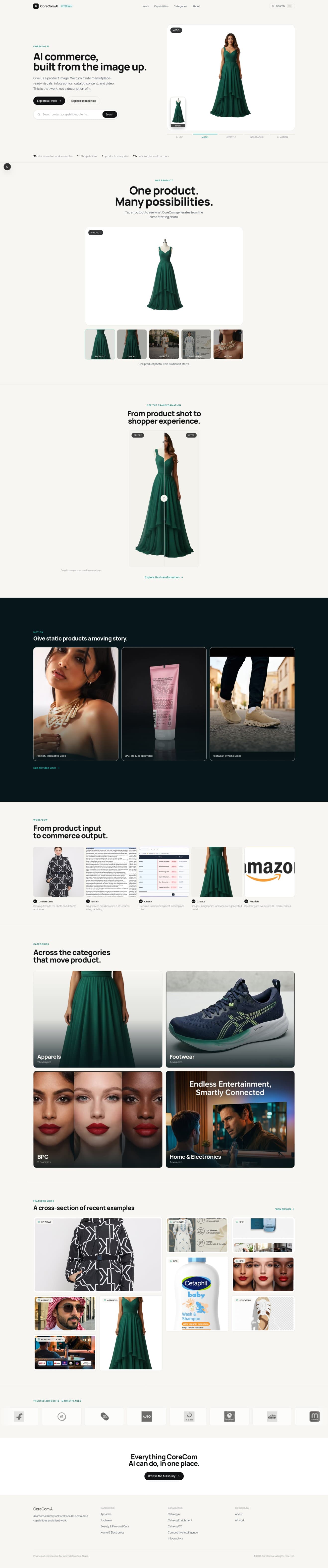 AI generated commerce experience